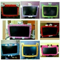 Bando / Pelindung TV LCD Karakter 21 - 32 Inch Bahan Rasfur Halus Lem