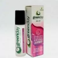 MINYAK ANGIN AROMA TERAPI ROLL ON GREENDAY LAVENDER 9 ML BRAND RINJANI