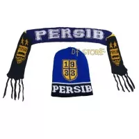 syal persib & kupluk persib rajut