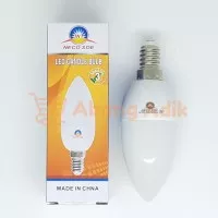 Lampu LED Bulb Candle Jantung Hias Lilin E14 3W 3 W watt Putih Kuning
