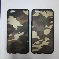 Oppo F3 Soft Case Army Back Case Loreng Soft Jacket
