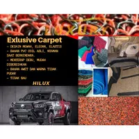 Karpet Mobil Bihun PVC Coil Hilux 2 Baris 1 Warna