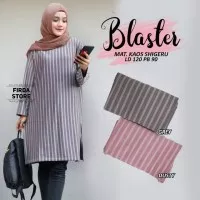 BLASTER Long Tunik Salur Big Size LD 120 cm Blouse Kaos Muslim Atasan