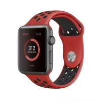 SS12315 - NIKE SPORT STRAP BAND APPLE WATCH 42MM 44MM 1 - 2 - 3 RED