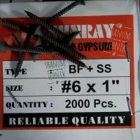 Drywall 6x1 screw gypsum sekrup isi 100 pcs
