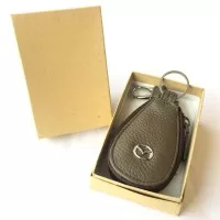 Dompet STNK Mobil / Gantungan Kunci Mobil MAZDA (KULIT ASLI) Olive.