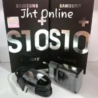 Charger Samsung S10+ S10 S10e 15W Fast Charging Type C hitam ORIGINAL