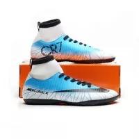 SEPATU FUTSAL PRIA NIKE MERCURIAL CR7 BIRU PUTIH