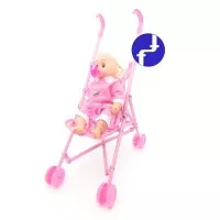 Mainan Anak Perempuan Dorongan Bayi Stroller Bayi / Stroller Boneka