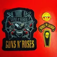 patch backpatch bordir emblem punggung guns n roses 1 set