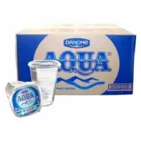 AQUA GELAS 1 KARTON |Air Mineral Aqua Gelas Air Minum Aqua Gelas Murah
