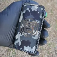 Leather Sleeve Case Hexohm Limited Edition Motif USA Army Tentara