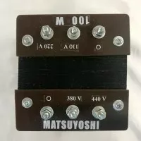 Trafo matsuyoshi isolasi 100 watt 380 440/220 110