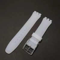 Tali Jam Tangan swatch 19mm white putih transparan