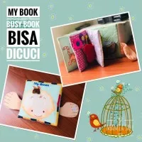 MY BOOK BUSY BOOK Buku Bantal Soft Book Mainan Edukasi Bayi Anak
