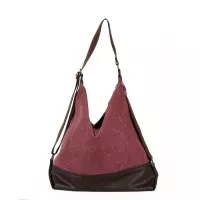 Tas Selempang Wanita Retro Kanvas Premium - Elizabeth Large Bag