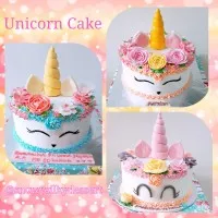 Unicorn Cake, Buttercream Cake, Kue Ulang Tahun
