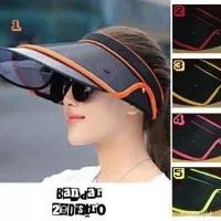 Topi Wanita / Topi Golf Korea Import Anti UV Banyak Macam Warna - Orange