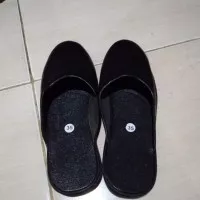 Sandal Slop Adat Jawa Hitam / Sandal Slop Hitam Pria