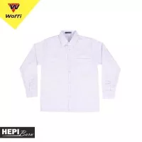 Baju Seragam SD - SMP - SMA Panjang Putih Polos Special Edition- WOFFI