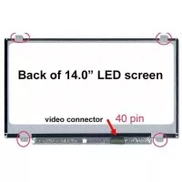 LCD LED Laptop Toshiba Axioo Neon Bne Slim 14 inc 40 PIN