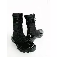 SEPATU PDL NINJA TITAN KULIT LAK BOOTS SAFETY TNI POLISI ARMY MILITER