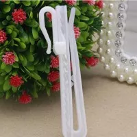 50Pcs/set Curtain Hanging Hooks Ring Window White Plastic Curtain Hook