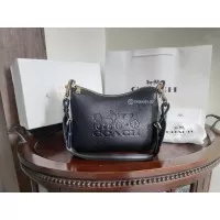 Coach Black Leather Jes Hobo Shoulder Bag Tas Ori Authentic Original