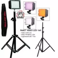 Paket PROMO LED HD 160 Video Light + Lightstand