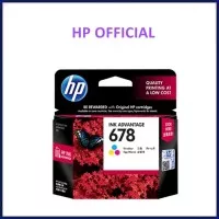 Tinta HP 678 Colour Original , tinta printer HP ori