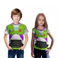 Kaos BUZZ LIGHTYEAR COSTUME TOY STORY Anak 3D lengan pendek atw pnjang