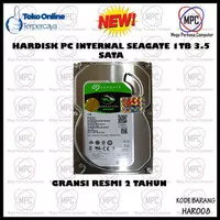 Hardisk HDD Seagate 1TB 1 TB Internal PC Komputer 3.5 Inch Sata Resmi