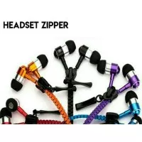 Headset Zipper - Handsfree Reseleting - Earphone Zipper Extra Bass Mic