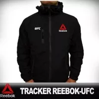 Jaket Tracker WindBreaker Reebok UFC Full Hitam Black