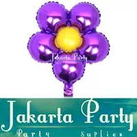 Balon Foil Bunga Ungu / Balon Bunga / Flower Balloon / Balon Karakter