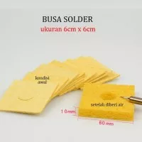 Busa solder sponge cleaner mata solder besar 6 cm x 6cm spon pembersih