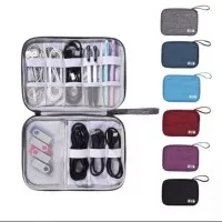 02 dompet tas kabel usb charger travel cable pouch organizer bag SLIM