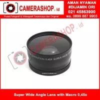 Lensa Kamera Super Wide Angle with Macro 0,45x 58mm for Canon