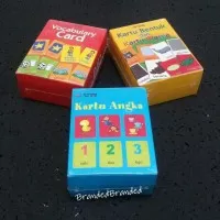 kartu angka bentuk dan warna vocabulary card untuk anak