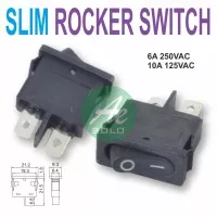 Saklar Gepeng Kecil 2 Pin Rocker Switch On Off Pipih SPST