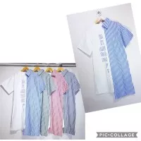 mallseller blouse long dress motif salur pakaian wanita terbaru