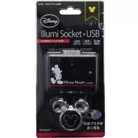 CHARGER HP SOCKET LIGHT MICKEY MOUSE DI MOBIL. IMPORT JEPANG