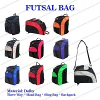 Futsal Bag Organizer (FBO) Tas olahraga 3 in 1 (Ransel, selempang, jinjing)