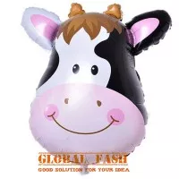 balon foil kepala sapi/ balon animals / balon kepala hewan / balon cow