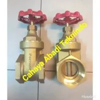 Gate valve PERRUNO Drat 1 1/2"(inch) Gate valve kuningan