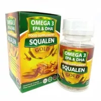 Fish Oil Gold Omega 3 EPA dan DHA Squalen Al Jazira 70 softgel