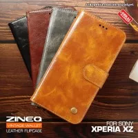 Wallet Leather Flip Case Sony Xperia XZ Flipcase Cover Casing Kulit