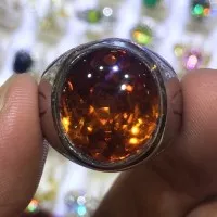 Cincin Tanam Batu Red Fire Opal Top Quality