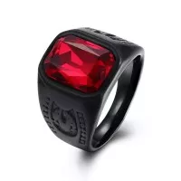 Cincin Batu Ruby Octagon