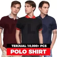 Baju Kaos Polo Shirt Kerah Polos Lacoste Cotton Grosir Murah - Kerah